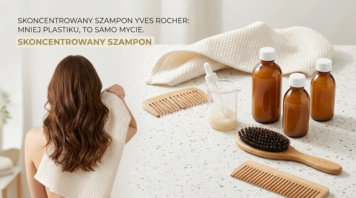 Skoncentrowany szampon Yves Rocher: mniej plastiku, to samo mycie