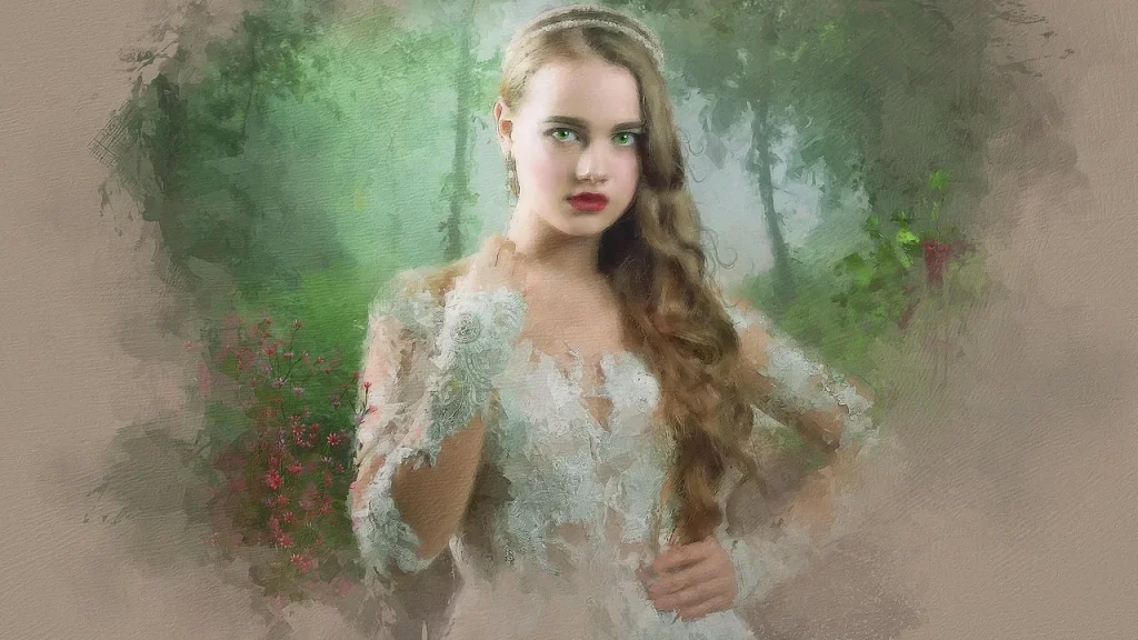 An open fantasy novel in a dark, misty forest setting evoking Slavic folklore and witchcraft.